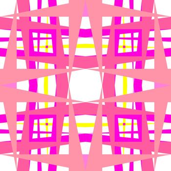 abstract geometric pink shapes, vector art illustration