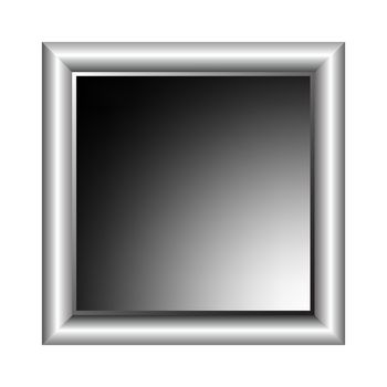 aluminium photo frame, vector art illustration; more photo frames in my gallery