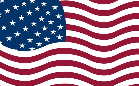 american flag vector, art illustration