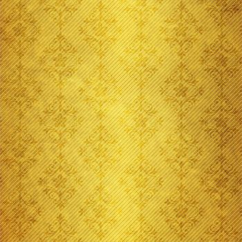 Old dark yellow paper with geometric pattern