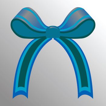 blue ribbon, vector art illustration