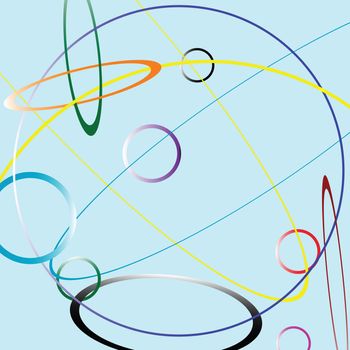 abstract circles, vector art illustration; more drwings in my gallery