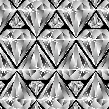 diamonds pattern, abstract vector art illustration