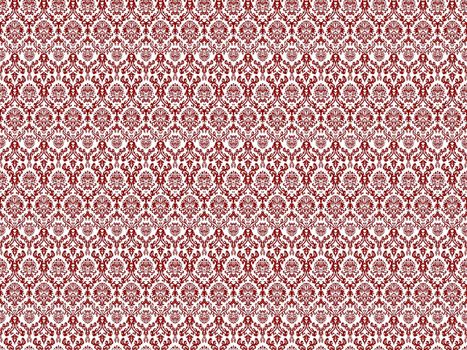 floral seamless texture, abstract pattern; vector art illustration