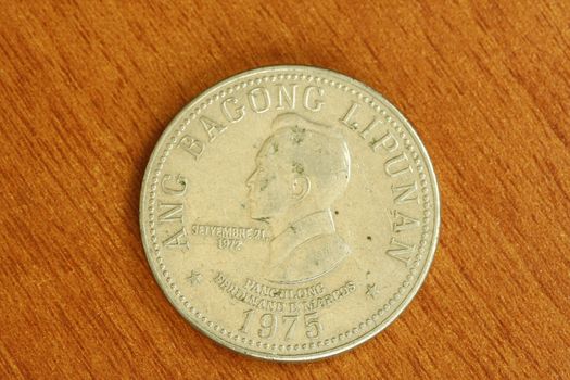 Vintage rare Ferdinand Marcos coin circa 1975