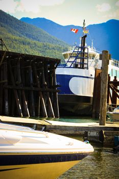 lake ferry in the landing stage