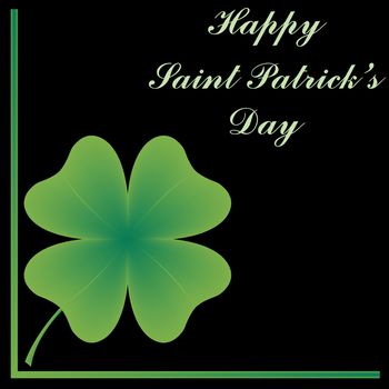 happy saint patrick's day, abstract art illustration