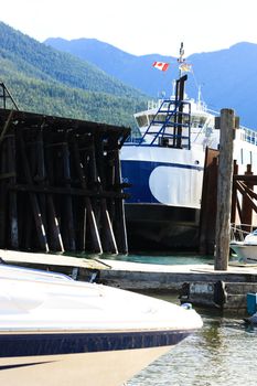 lake ferry in the landing stage