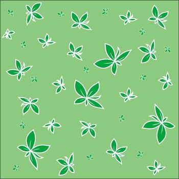 leaves pattern, vector art illustration; more patterns and textures in my gallery