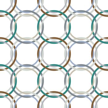 metallic rings mesh, seamless texture; abstract art illustration