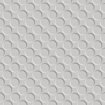 metallic shadowed circle pattern, abstract seamless texture; vector art illustration