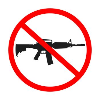 no guns allowed, abstract art illustration