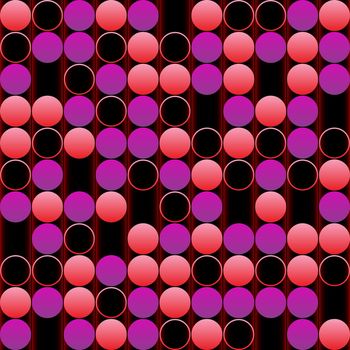 pink bubbles background, abstract vector art illustration