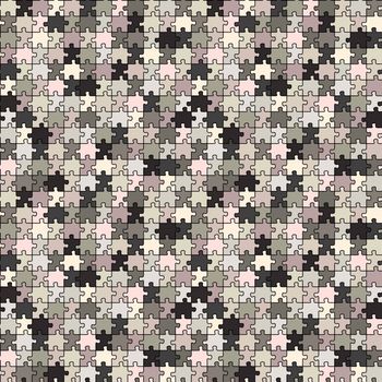 puzzle gray texture, abstract seamless pattern; vector art illustration