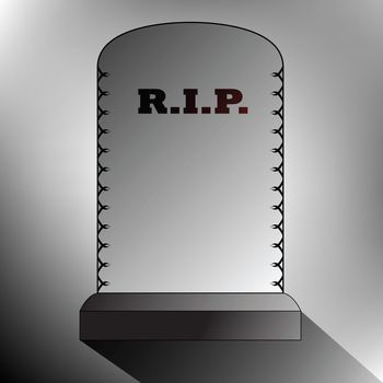 rest in peace, vector art illustration