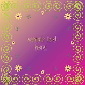 retro background with space for your text, vector art illustration