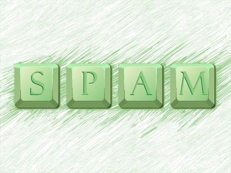 spam concept, abstract art illustration