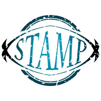 stamp illustration, abstract vector art