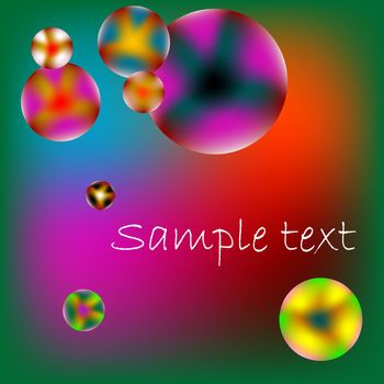 stylized bubbles with space for text, vector art illustration; more drawings in my gallery