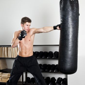 An image of a boxing man in the studio