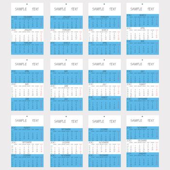 triptic calendar 2010, abstract art illustration