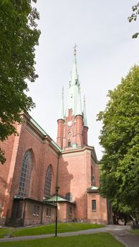 The Clara Kyrka church in central Stockholm Sweden
