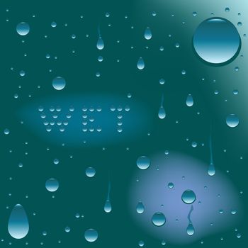 wet surface, vector art illustration