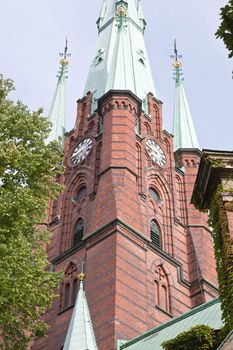 The Clara Kyrka church in central Stockholm Sweden
