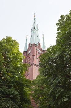 The Clara Kyrka church in central Stockholm Sweden
