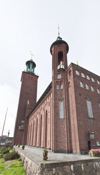 The famous City hall of Stockholm Sweden