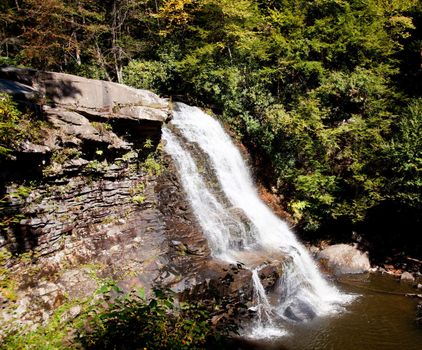 Muddy Creek falls in Swallow Falls State Park in Maryland USA