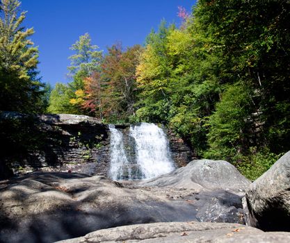 Muddy Creek falls in Swallow Falls State Park in Maryland USA