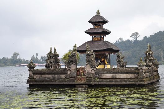 Ulun Danu temple Beratan Lake in Bali Indonesia