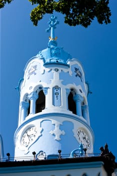 detail of Church of Saint Elizabeth Hungarian called Blue Church, Bratislava, Slovakia