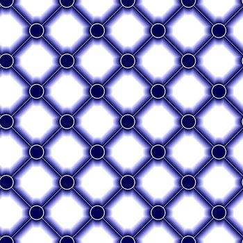 round and square ceramic tiles pattern, abstract seamless texture; vector art illustration