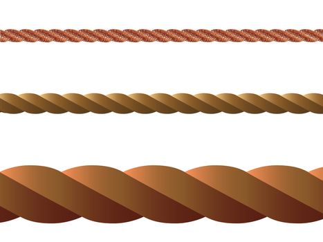 rope vector against white background, abstract art illustration