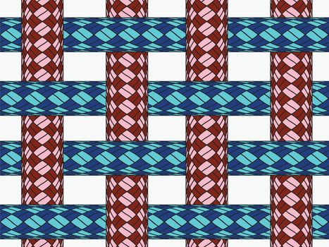 ropes seamless pattern, abstract texture; vector art illustration