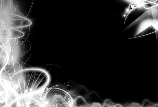 Illustration with abstract design on a white background