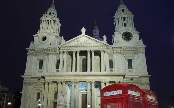 English landmark St Paul's Cathedral in London