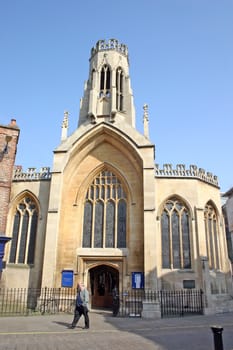 Man Walking Outside Church in York