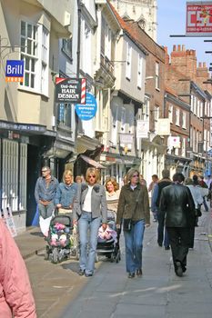 Shoppers and Tourists in York