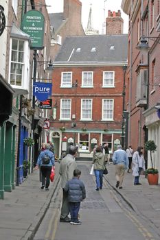 Shoppers and Tourists in York