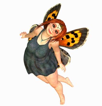 3d render of a fat fairy