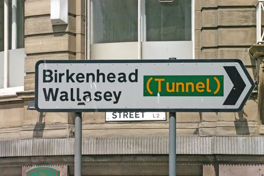 Mersey Tunnel Sign Liverpool