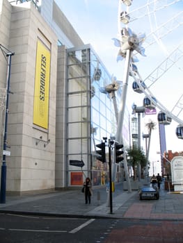 Shoppers in Manchester England on 7 November 2008