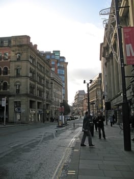 Shoppers in Manchester England on 7 November 2008