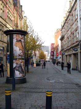 Shoppers in Manchester England on 7 November 2008