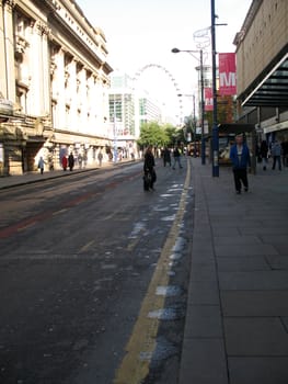 Shoppers in Manchester England on 7 November 2008