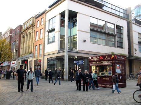 Shoppers in Manchester England on 7 November 2008