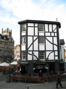 Shoppers in Manchester England on 7 November 2008